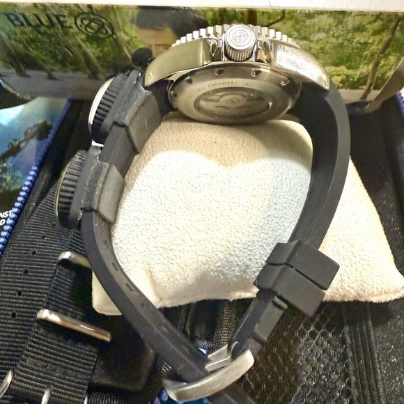 DEEP BLUE Defender Day Date Luxury Sport Dive Watch - Picture 4 of 8